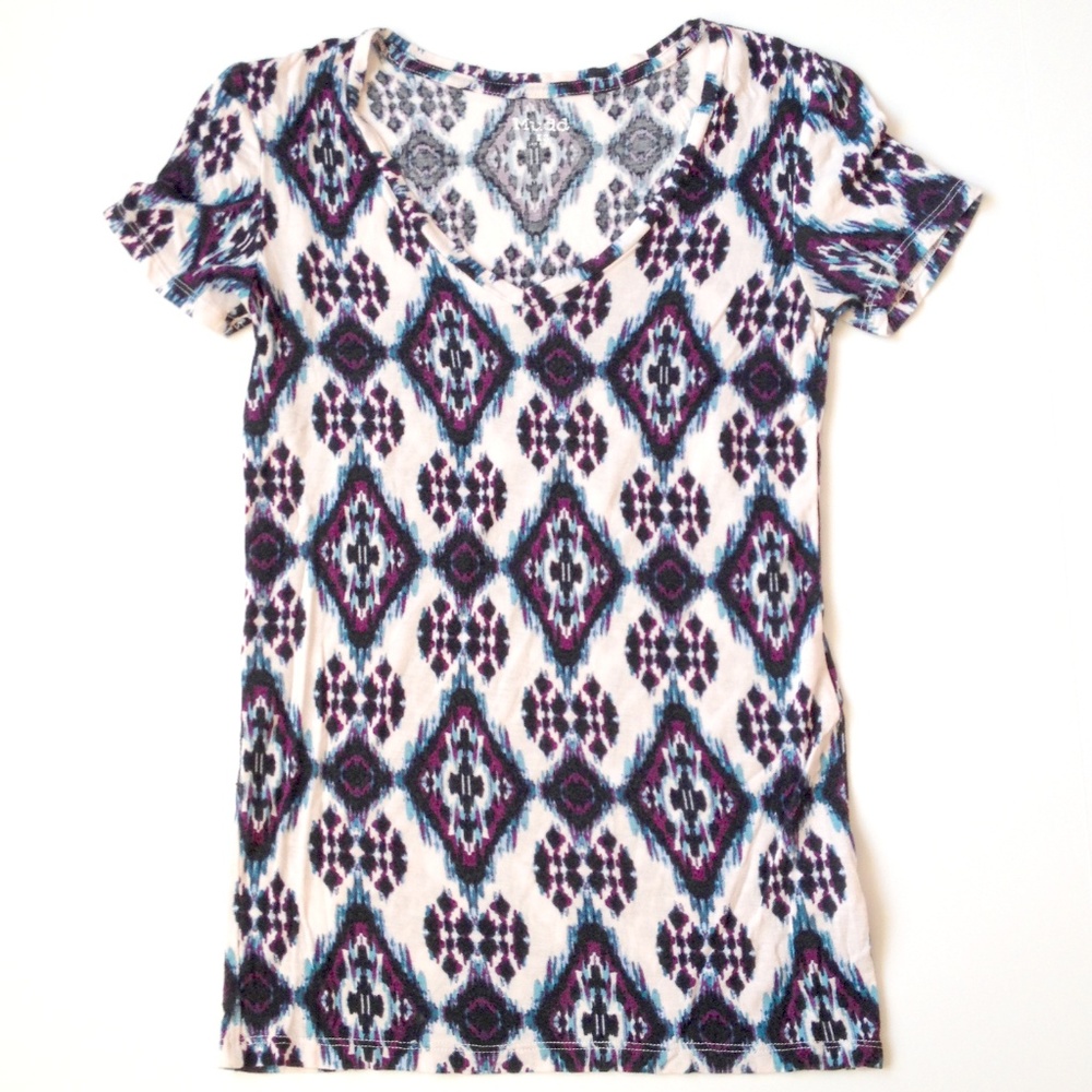 Mudd Purple and Teal Tee